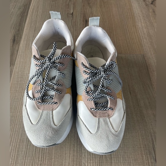 topshop white platform trainers